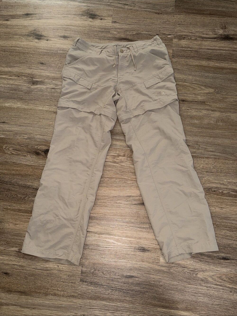 North Face Pants Womens 14 Tan Paramount Peak Convertible Hiking Zip Off Cargo